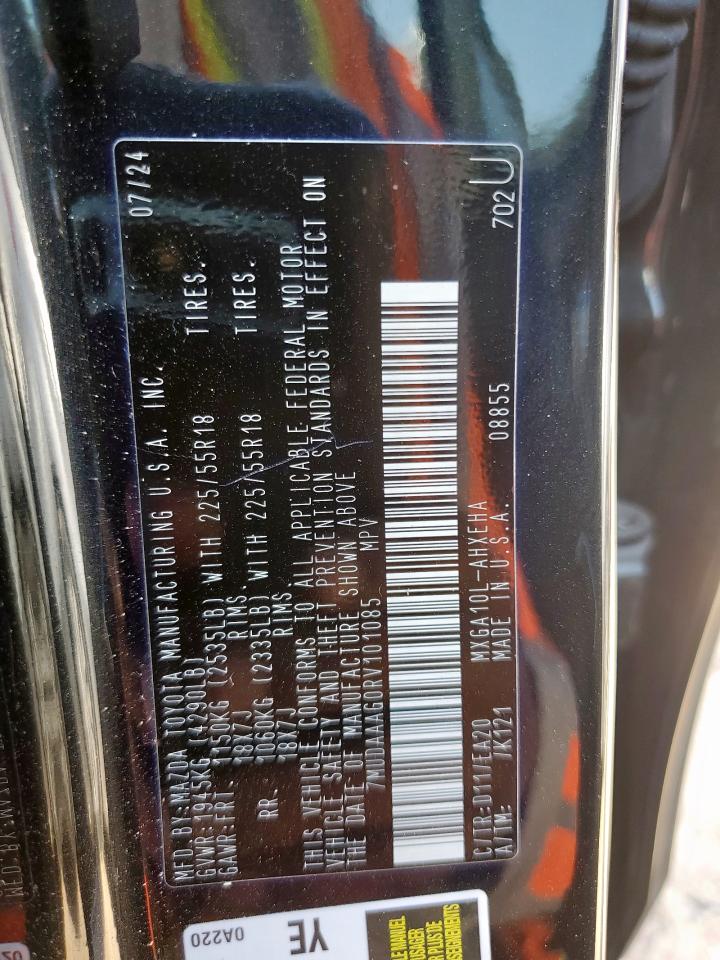 2024 Toyota Corolla Cross Xle VIN: 7MUDAAAG0RV101085 Lot: 82064035