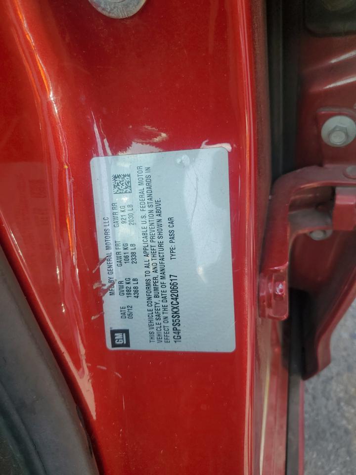 2012 Buick Verano VIN: 1G4PS5SKXC4206617 Lot: 81423475