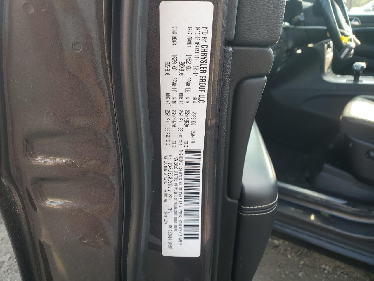 2015 Jeep Grand Cherokee Limited VIN: 1C4RJFBG4FC637112 Lot: 72084585