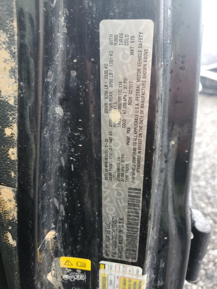 2022 Jeep Gladiator Rubicon VIN: 1C6JJTBG7NL124521 Lot: 80844305