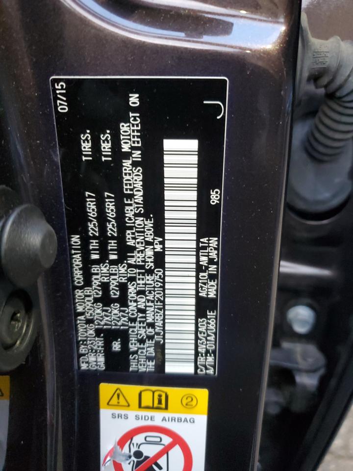 2015 Lexus Nx 200T VIN: JTJYARBZ1F2019750 Lot: 71850145