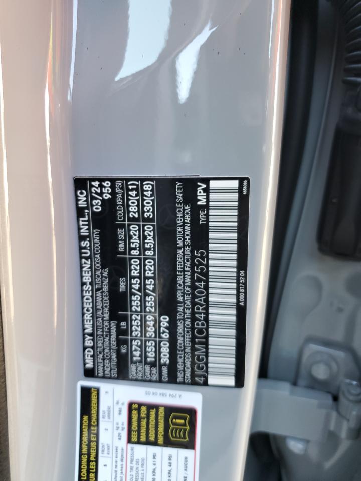 2024 Mercedes-Benz Eqe Suv 350 4Matic VIN: 4JGGM1CB4RA047525 Lot: 81460545