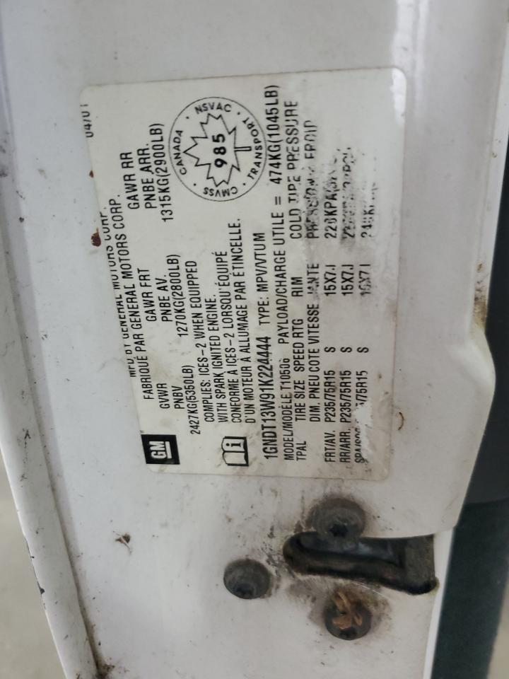 2001 Chevrolet Blazer VIN: 1GNDT13W91K224444 Lot: 81615015