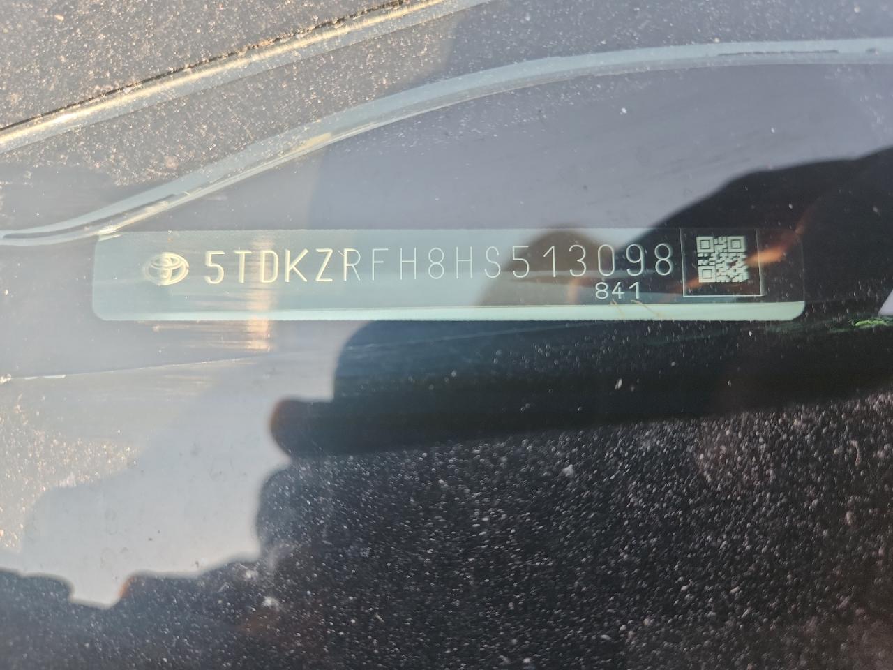 2017 Toyota Highlander Se VIN: 5TDKZRFH8HS513098 Lot: 71056075