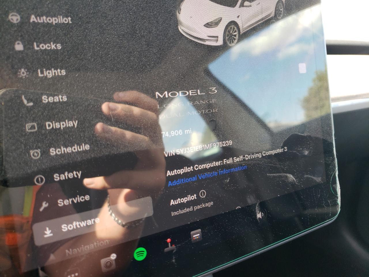 2021 Tesla Model 3 VIN: 5YJ3E1EB1MF975239 Lot: 81144635