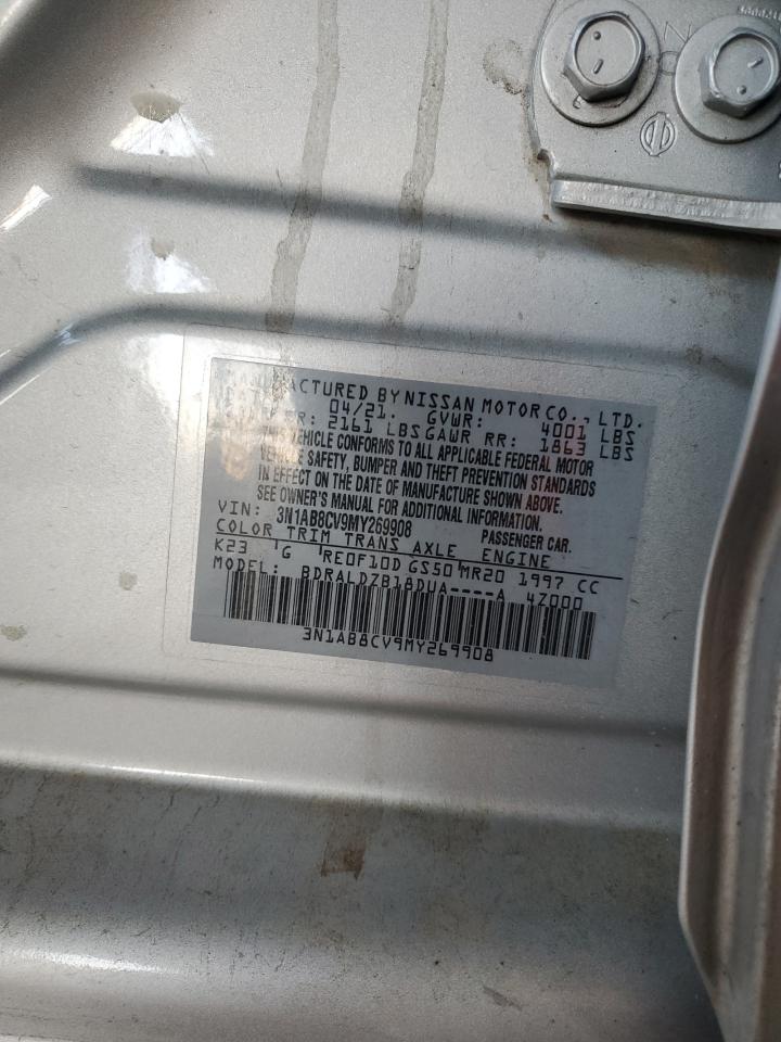 2021 Nissan Sentra Sv VIN: 3N1AB8CV9MY269908 Lot: 84059755