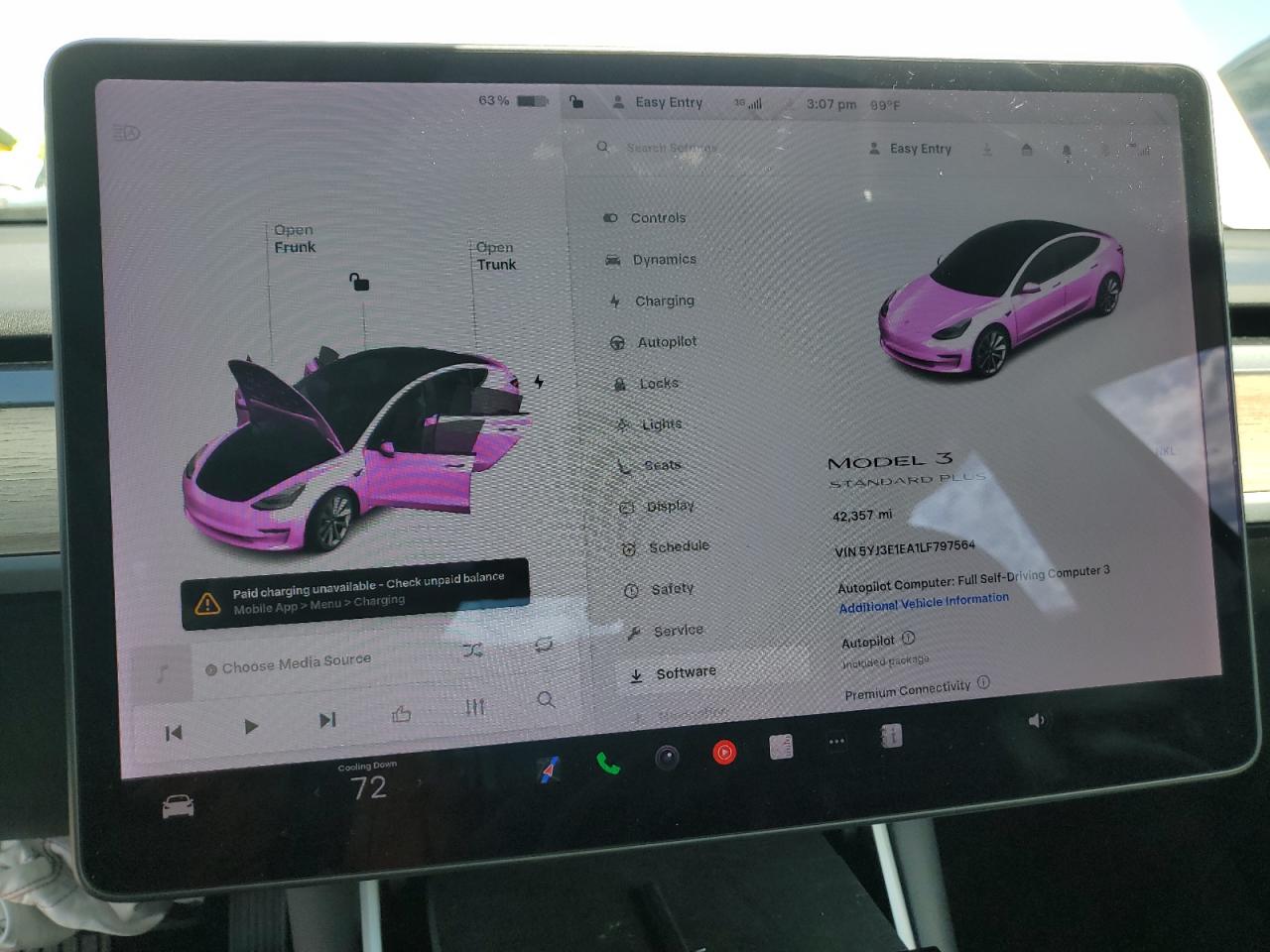 2020 Tesla Model 3 VIN: 5YJ3E1EA1LF797564 Lot: 81829635