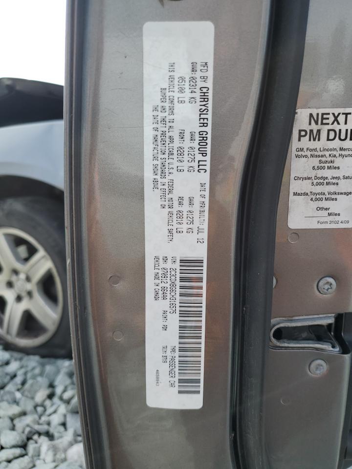 2012 Dodge Charger VIN: 2C3CDXBG6CH316575 Lot: 80660405