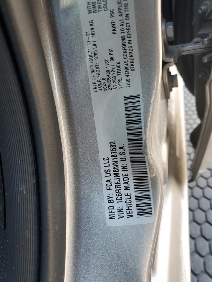 2022 Ram 1500 Laramie VIN: 1C6RREJM8NN187582 Lot: 84638035