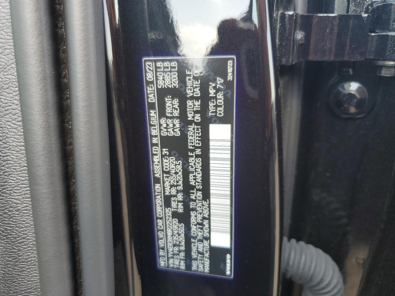 2024 Volvo Xc40 Recharge Ultimate VIN: YV4ER3XM8R2252325 Lot: 81473825