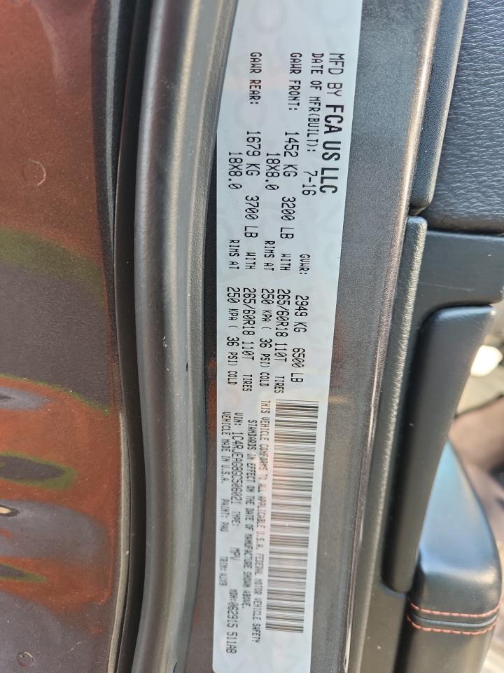 2016 Jeep Grand Cherokee Laredo VIN: 1C4RJEAG8GC506021 Lot: 81058595