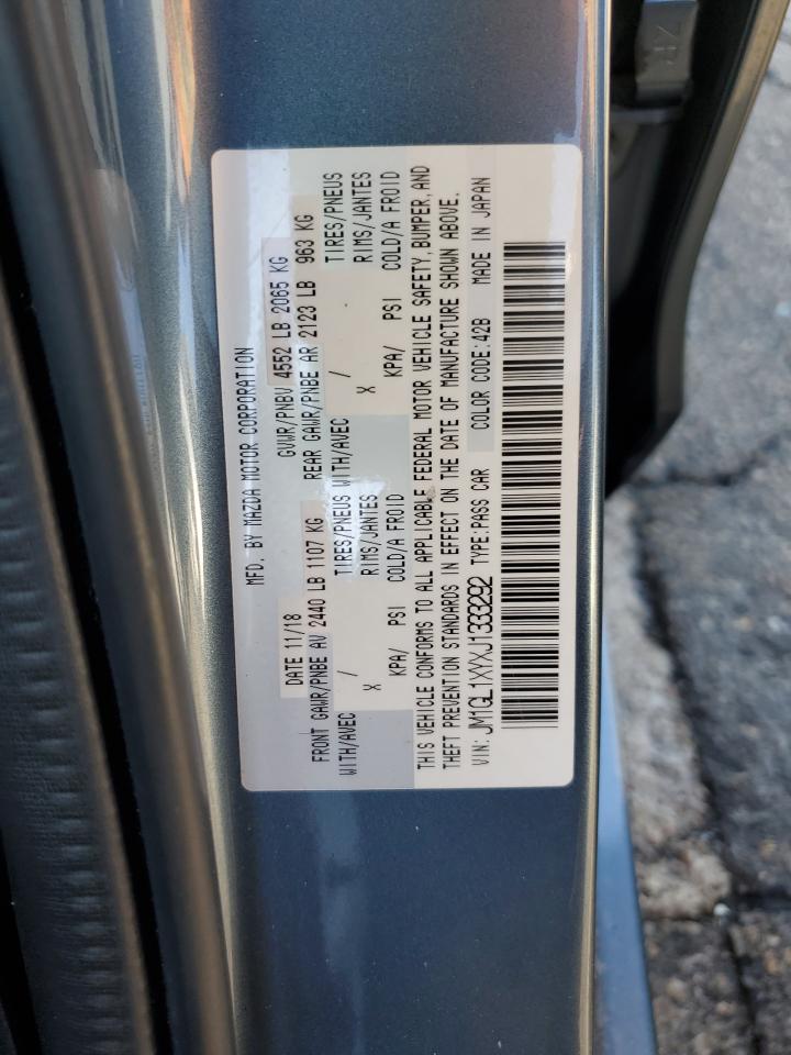 2018 Mazda 6 Signature VIN: JM1GL1XYXJ1333292 Lot: 84561985