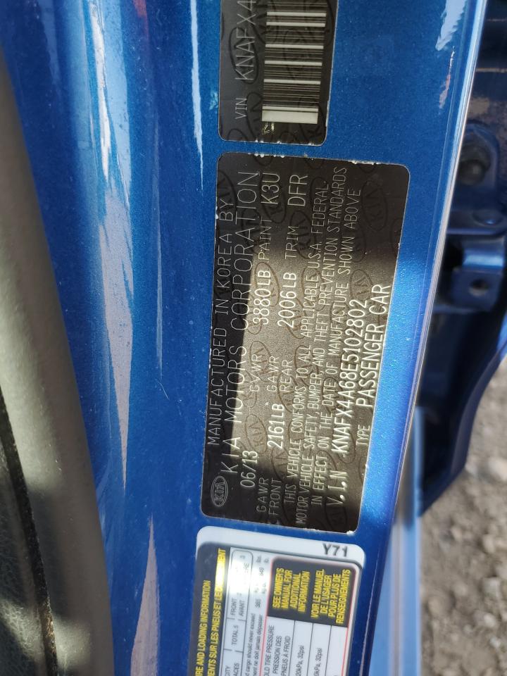 2014 Kia Forte Lx VIN: KNAFX4A68E5102802 Lot: 81247845