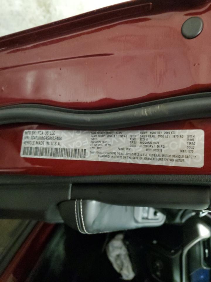 2025 Jeep Grand Cherokee L Limited VIN: 1C4RJKBG4S8662484 Lot: 80907985