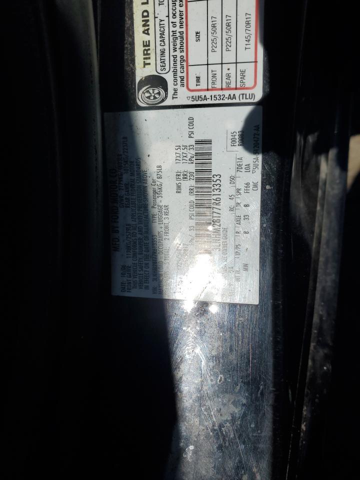 2007 Lincoln Mkz VIN: 3LNHM28T77R613353 Lot: 84257345