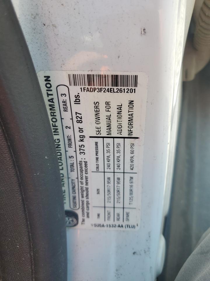 2014 Ford Focus Se VIN: 1FADP3F24EL261201 Lot: 80817525