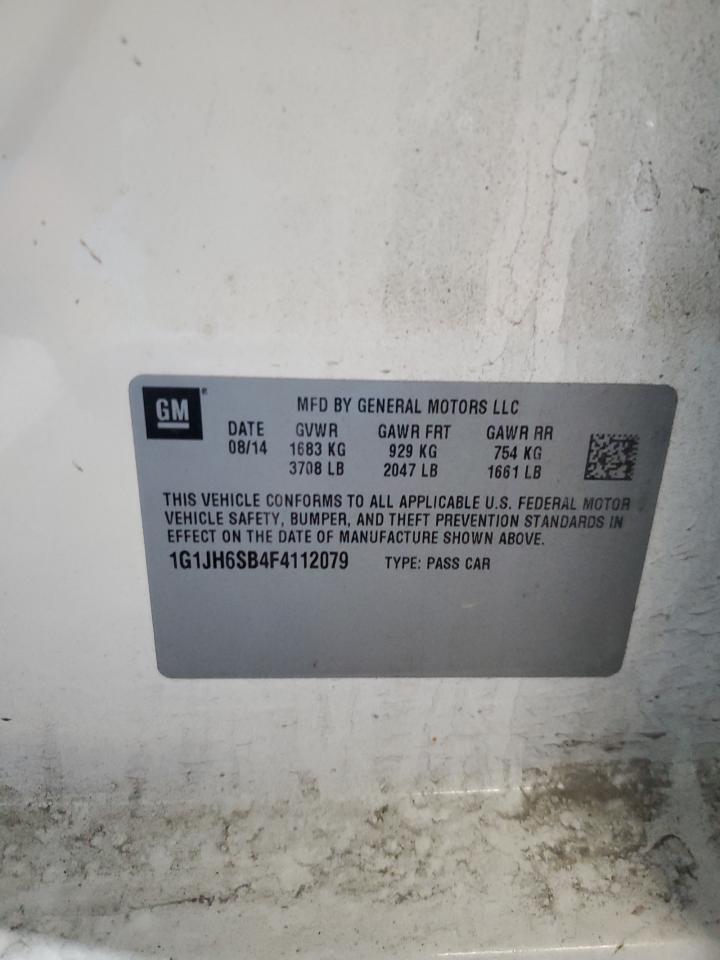 2015 Chevrolet Sonic Rs VIN: 1G1JH6SB4F4112079 Lot: 81711625