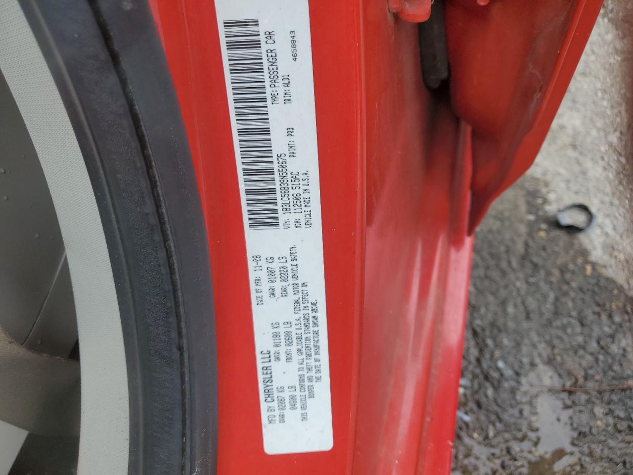 2009 Dodge Avenger Sxt VIN: 1B3LC56B39N550675 Lot: 81030255