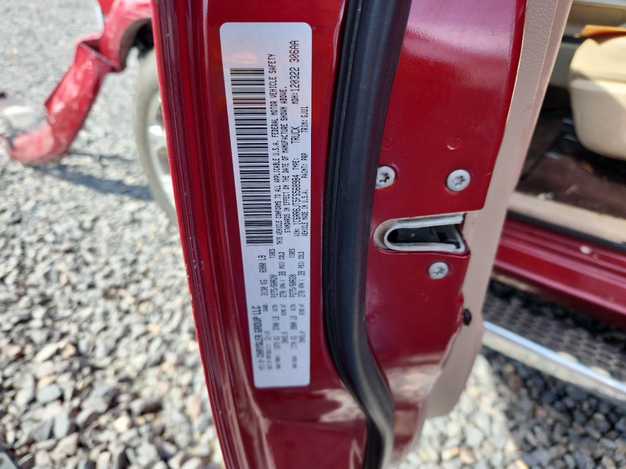 2015 Ram 1500 Laramie VIN: 1C6RR6JT5FS568984 Lot: 81774485