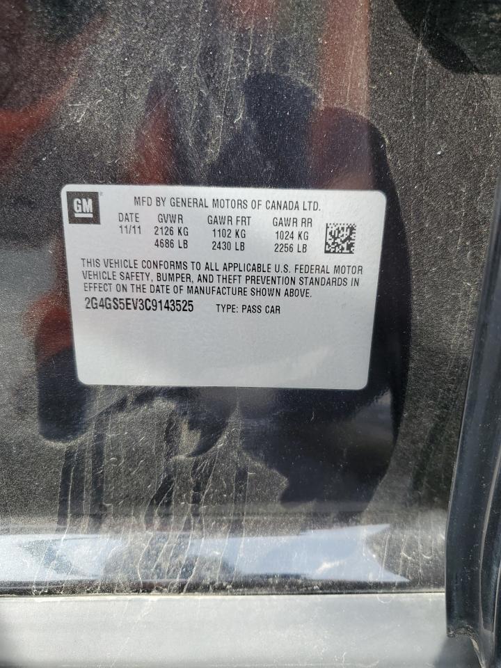 2012 Buick Regal Premium VIN: 2G4GS5EV3C9143525 Lot: 84006435