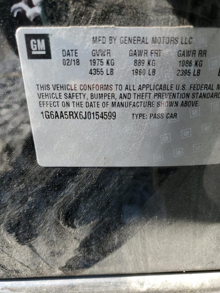 2018 Cadillac Ats VIN: 1G6AA5RX6J0154599 Lot: 72091265