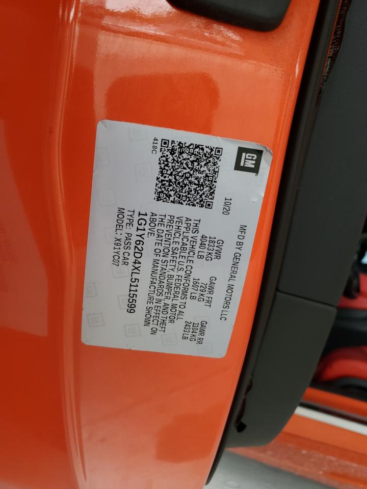 2021 Chevrolet Corvette Stingray 2Lt VIN: 1G1YB2D48M5123360 Lot: 80362205