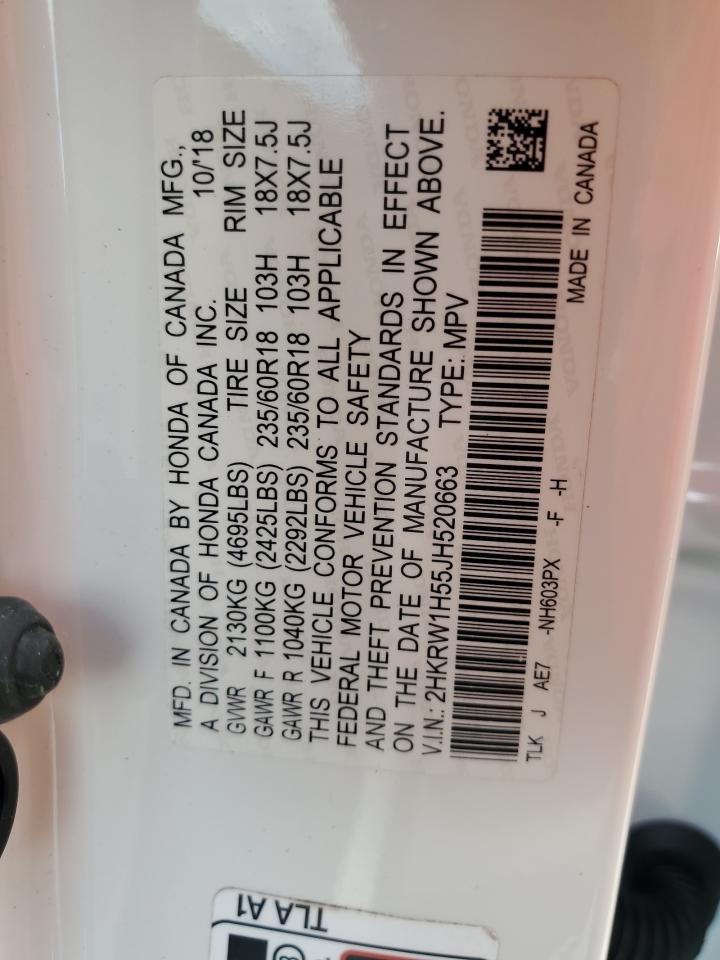 2018 Honda Cr-V Ex VIN: 2HKRW1H55JH520663 Lot: 80983415