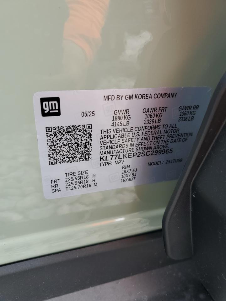 2025 Chevrolet Trax Activ VIN: KL77LKEP2SC299965 Lot: 80371175