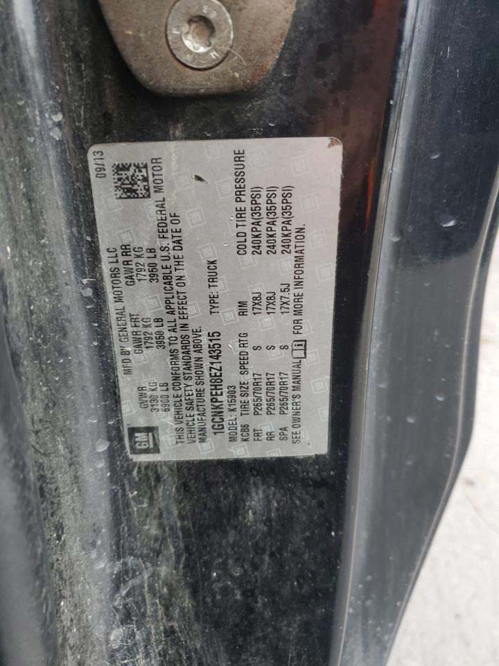 2014 Chevrolet Silverado K1500 VIN: 1GCNKPEH8EZ143515 Lot: 81102455