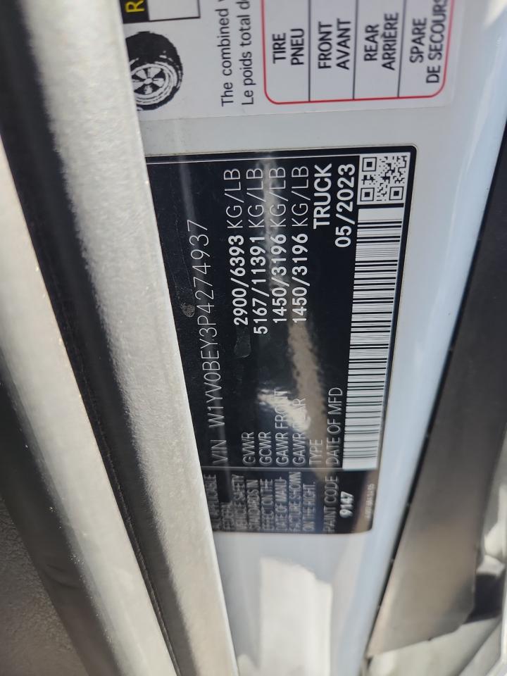 2023 Mercedes-Benz Metris VIN: W1YV0BEY3P4274937 Lot: 70928655