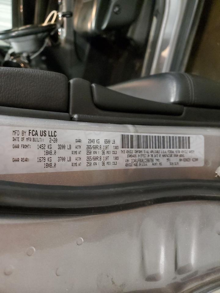 2020 Jeep Grand Cherokee Limited VIN: 1C4RJFBG0LC288798 Lot: 81724805