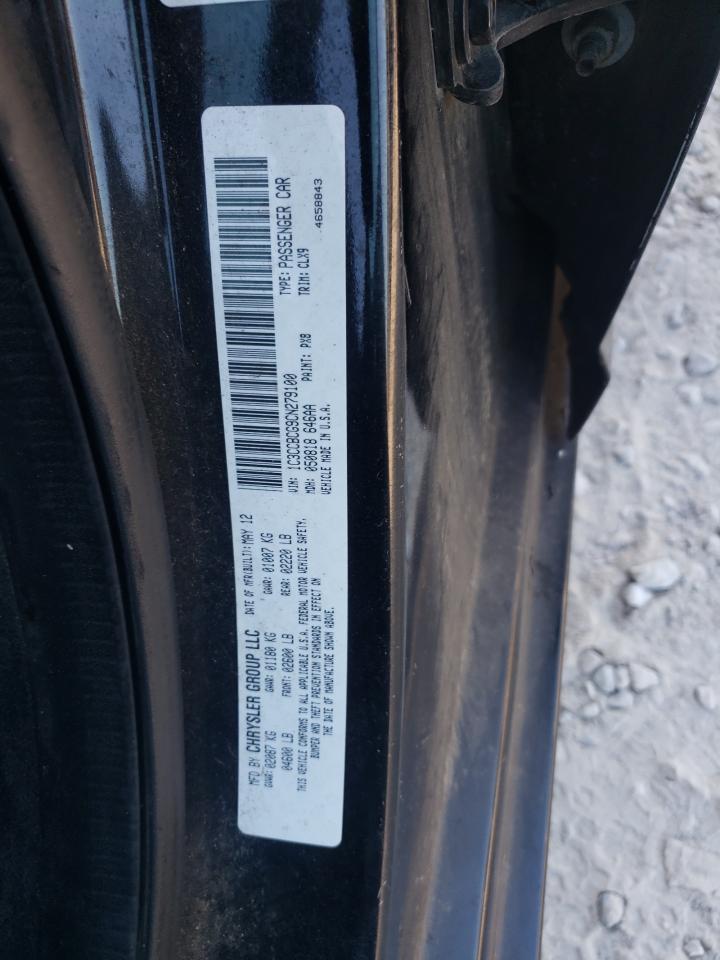 2012 Chrysler 200 Limited VIN: 1C3CCBCG9CN279100 Lot: 81467105