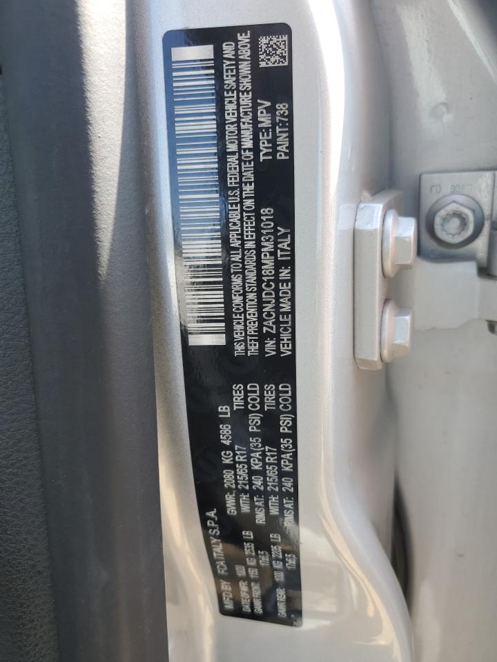 2021 Jeep Renegade Trailhawk VIN: ZACNJDC18MPM31018 Lot: 71291095