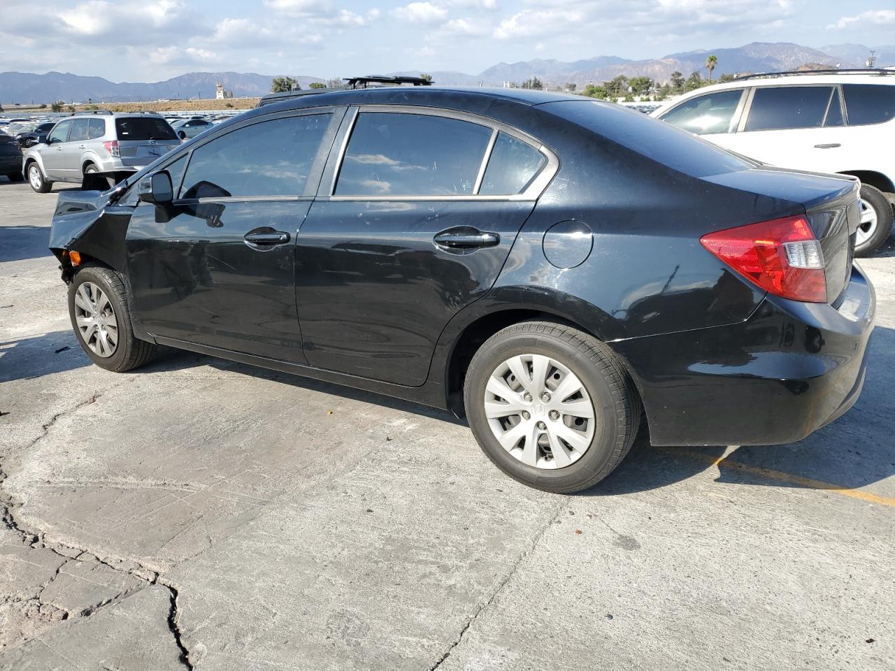 2012 Honda Civic Lx black null gas 19XFB2F59CE377442 photo #3