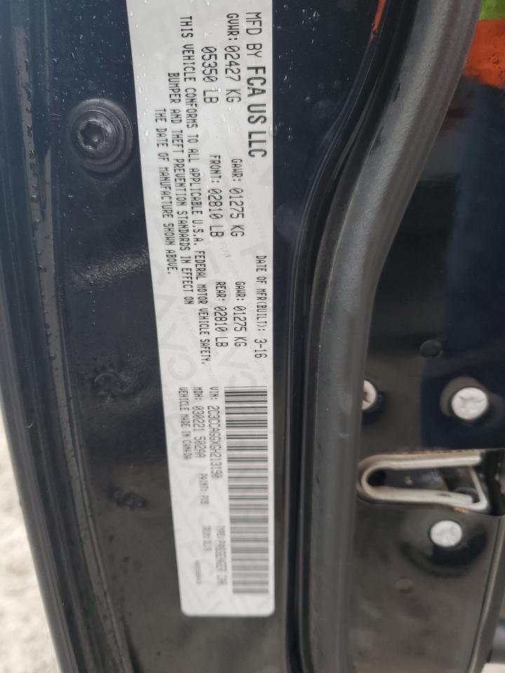 2016 Chrysler 300 S VIN: 2C3CCAGGXGH213190 Lot: 81707555