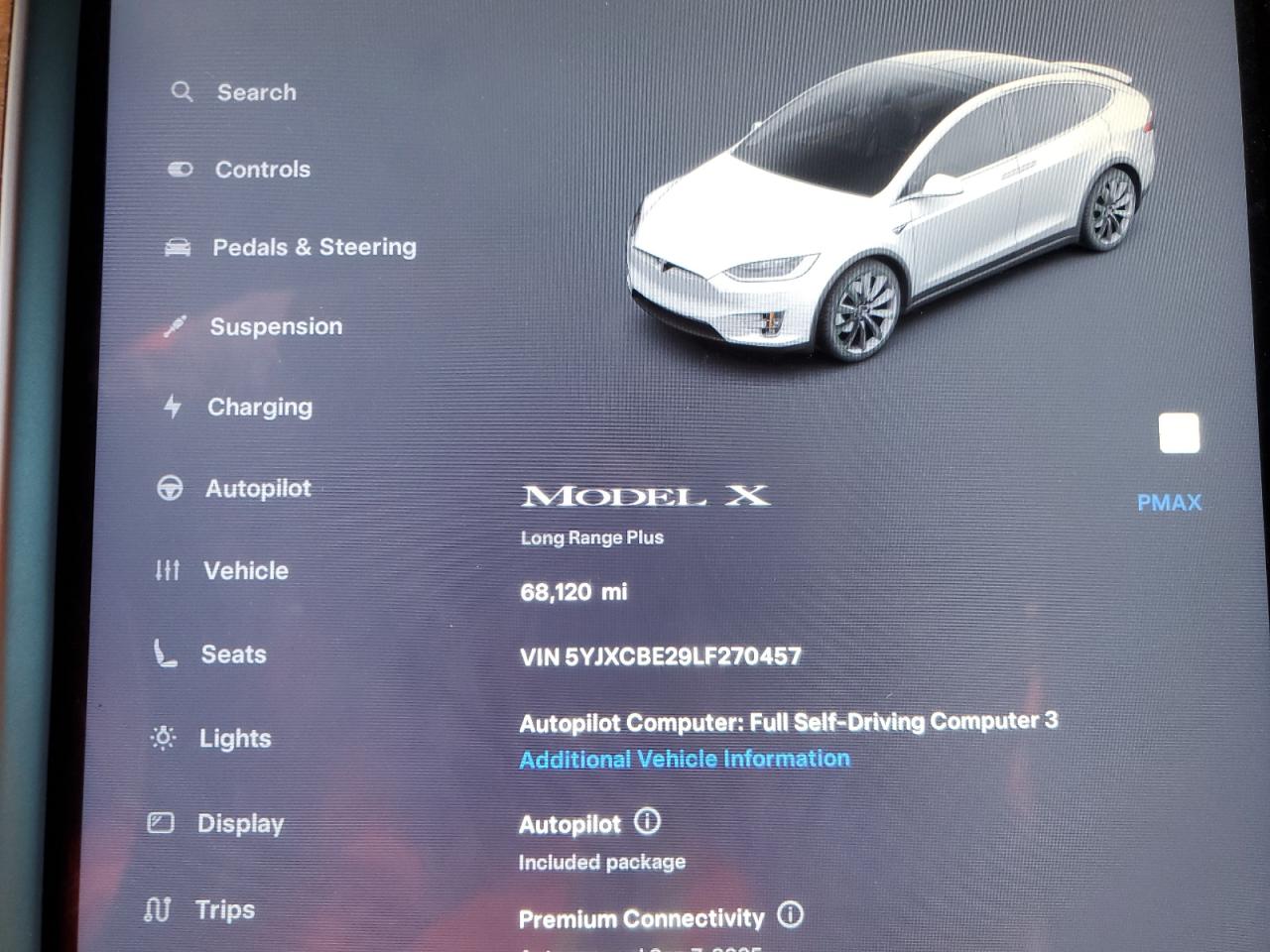 2020 Tesla Model X VIN: 5YJXCBE29LF270457 Lot: 71496765