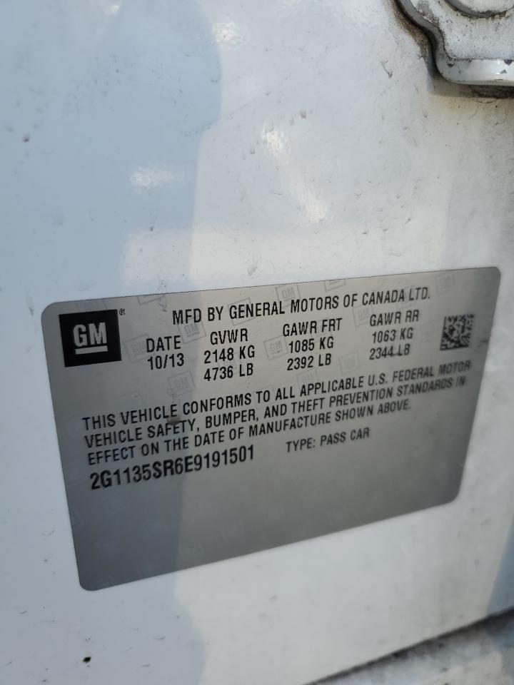 2014 Chevrolet Impala Eco VIN: 2G1135SR6E9191501 Lot: 80389625