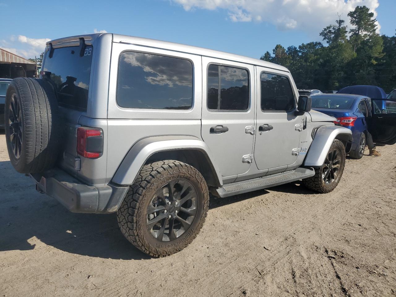 2021 Jeep Wrangler Unlimited Sahara 4Xe silver null hybrid 1C4JJXP69MW700977 photo #4