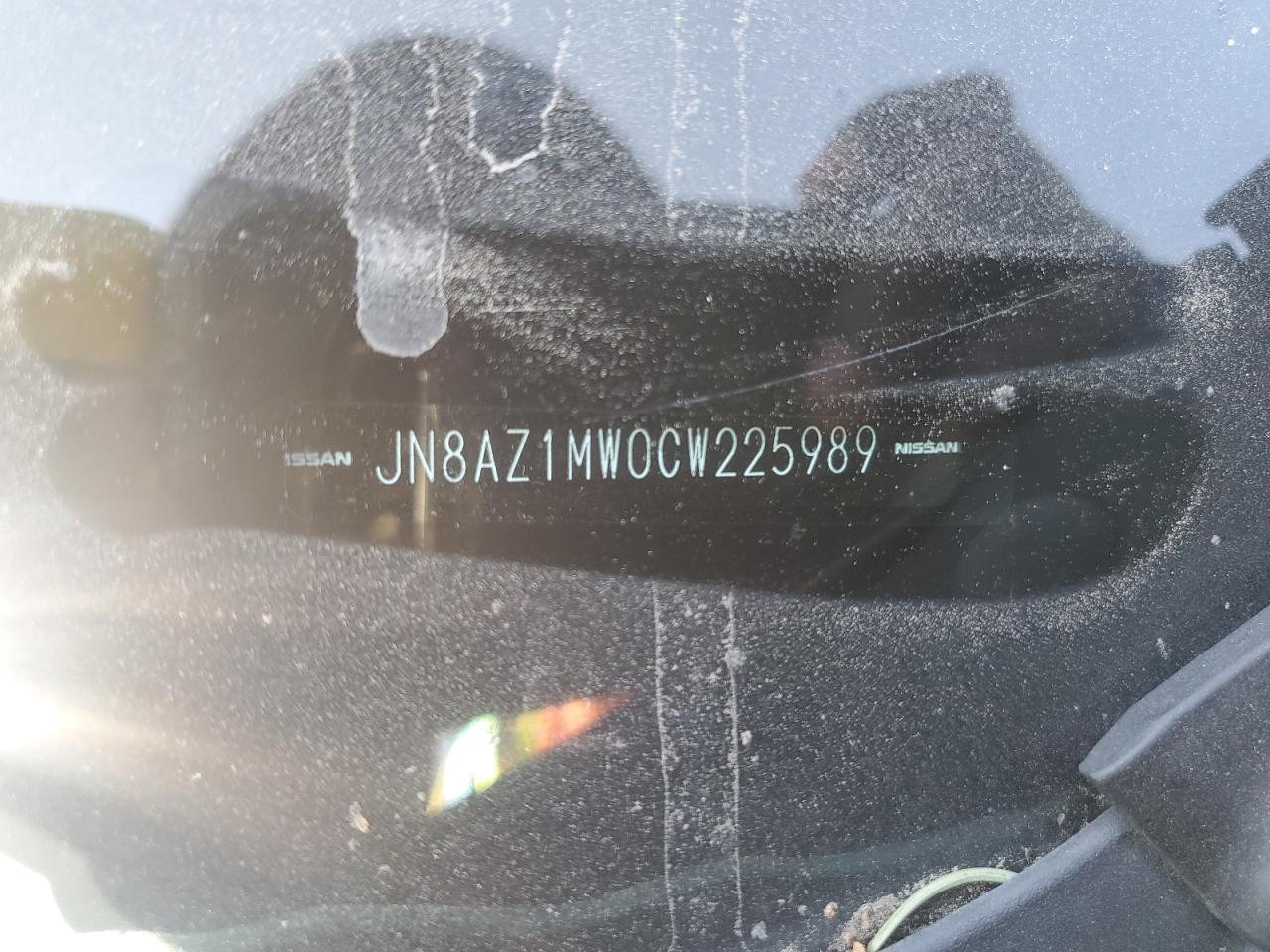 2012 Nissan Murano S VIN: JN8AZ1MW0CW225989 Lot: 80783155