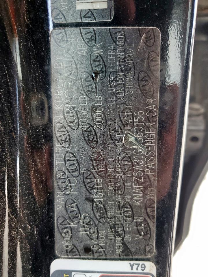 2016 Kia Forte Sx VIN: KNAFZ5A31G5560156 Lot: 84635155