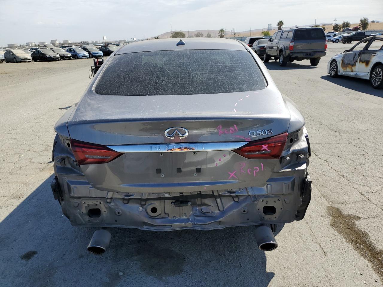 2018 Infiniti Q50 Red Sport 400 VIN: JN1FV7AP6JM460339 Lot: 80098375