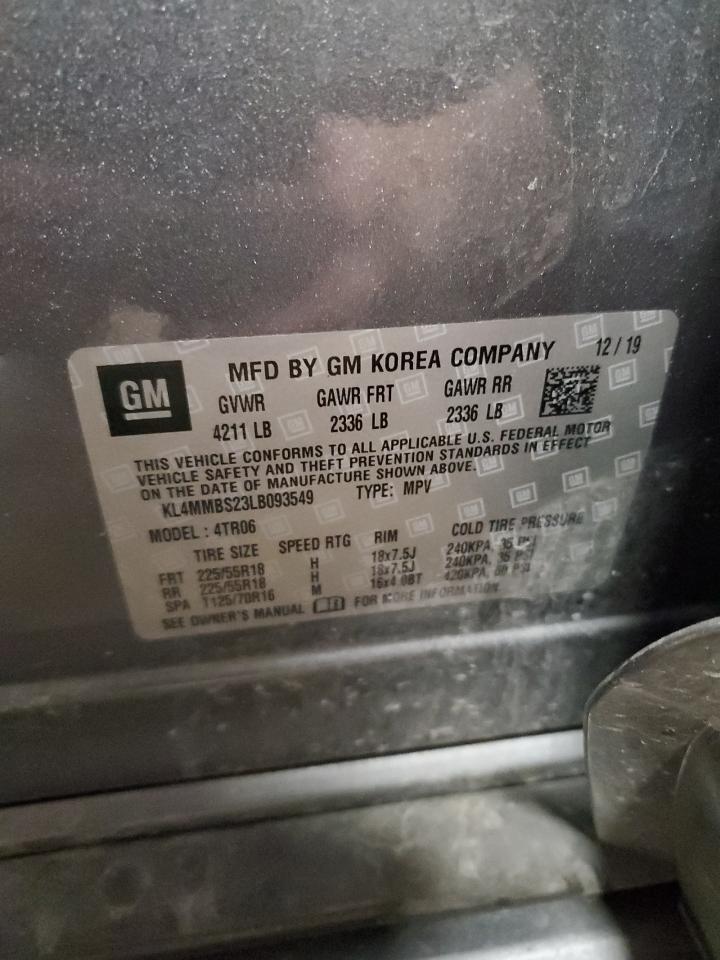 2020 Buick Encore Gx Preferred VIN: KL4MMBS23LB093549 Lot: 80292875