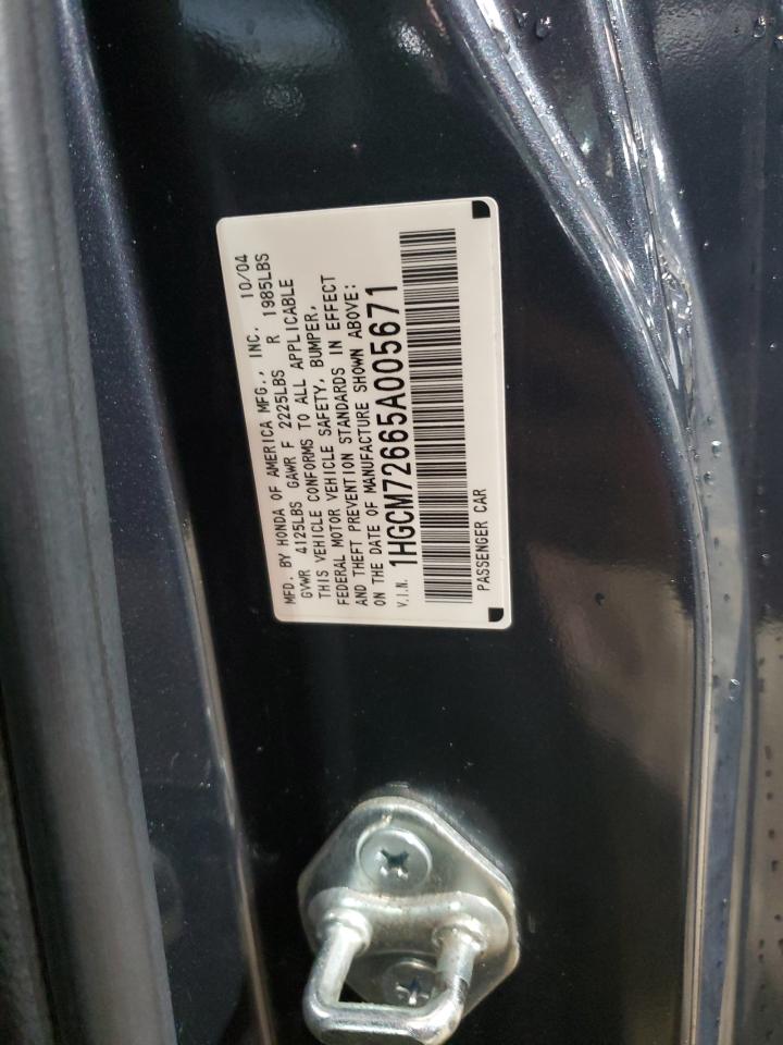2005 Honda Accord Ex VIN: 1HGCM72665A005671 Lot: 81526925