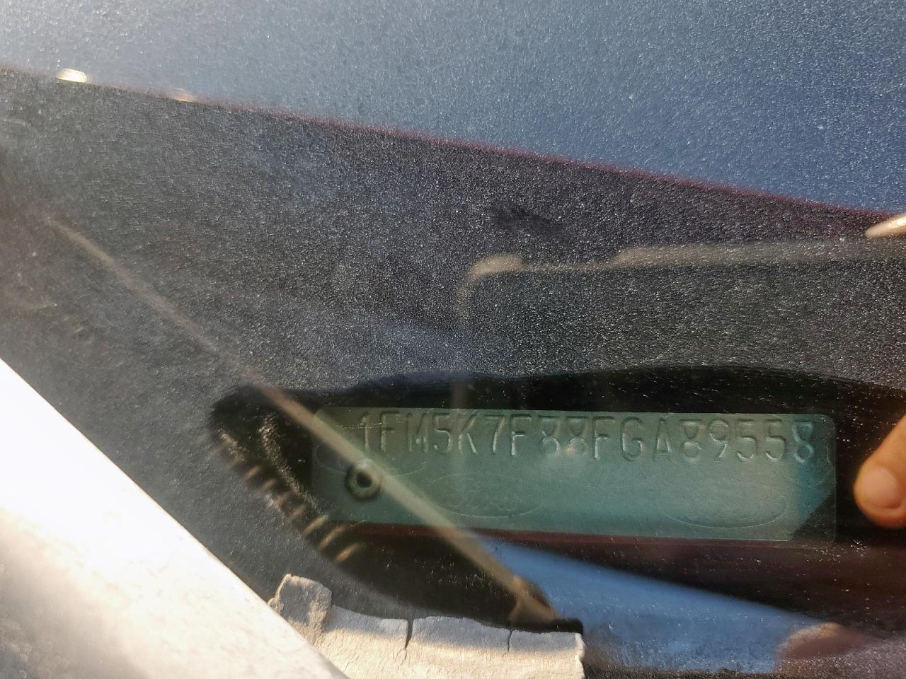 2015 Ford Explorer Limited VIN: 1FM5K7F88FGA89558 Lot: 80836175