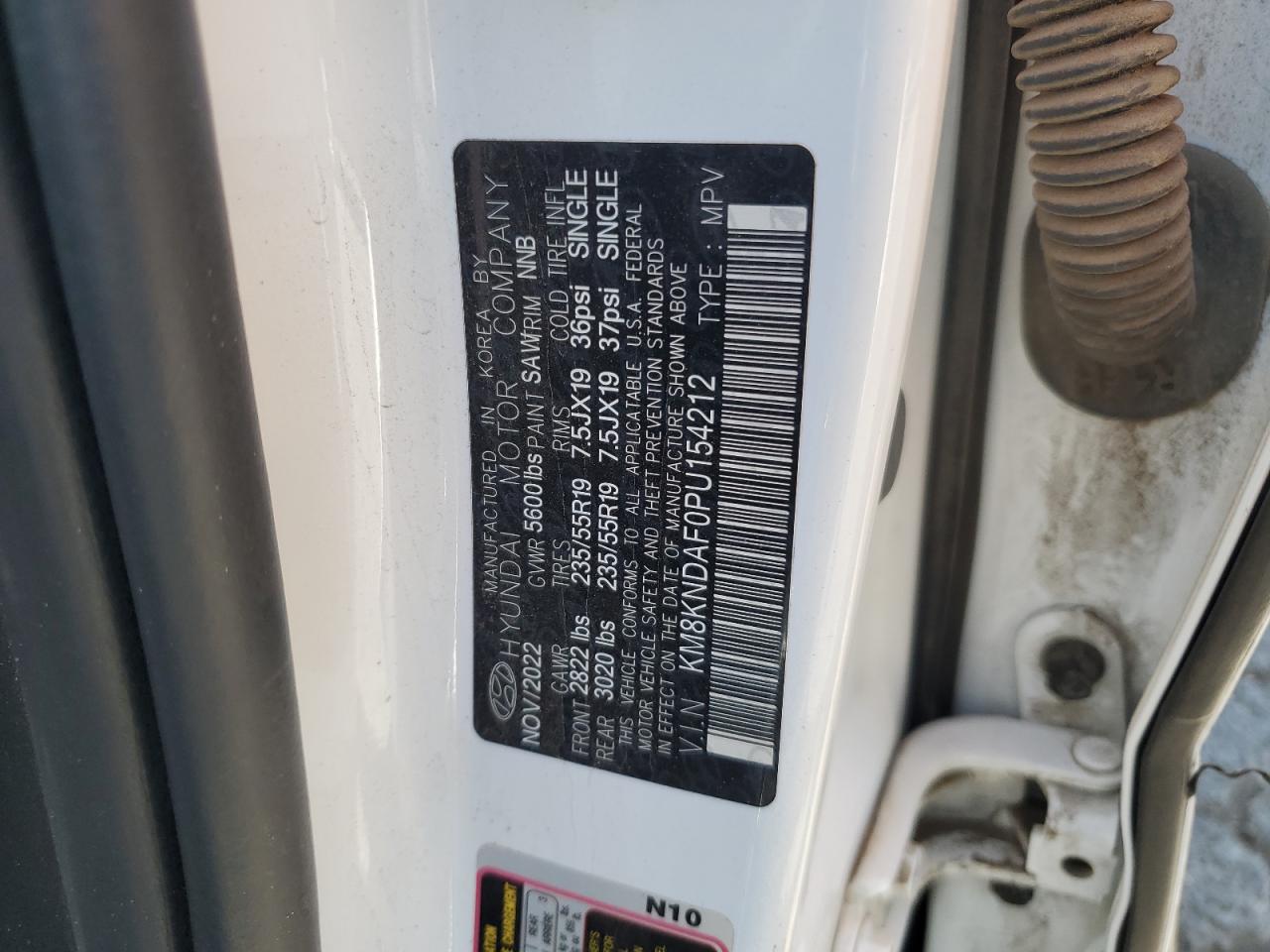 2023 Hyundai Ioniq 5 Sel VIN: KM8KNDAF0PU154212 Lot: 71904065