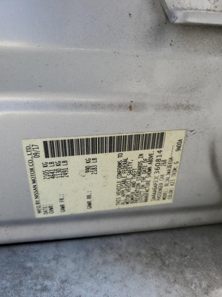 2018 Nissan Maxima 3.5S VIN: 1N4AA6AP2JC360814 Lot: 71787985