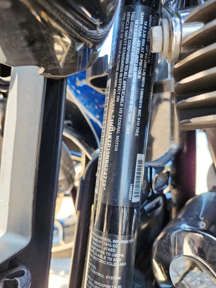 2022 Harley-Davidson Fltrxs VIN: 1HD1KTP19NB624713 Lot: 81882205