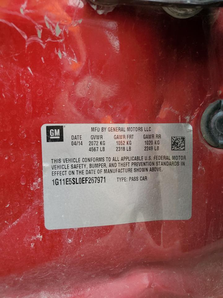 2014 Chevrolet Malibu 2Lt VIN: 1G11E5SL0EF267971 Lot: 82111375