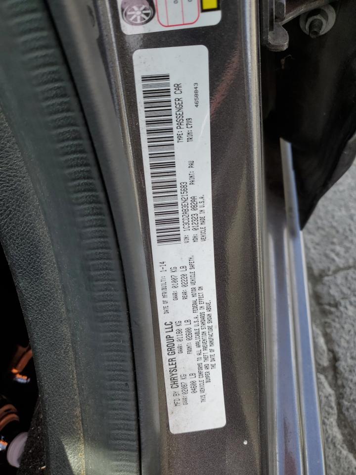 2014 Dodge Avenger Se VIN: 1C3CDZAB3EN215683 Lot: 81879195