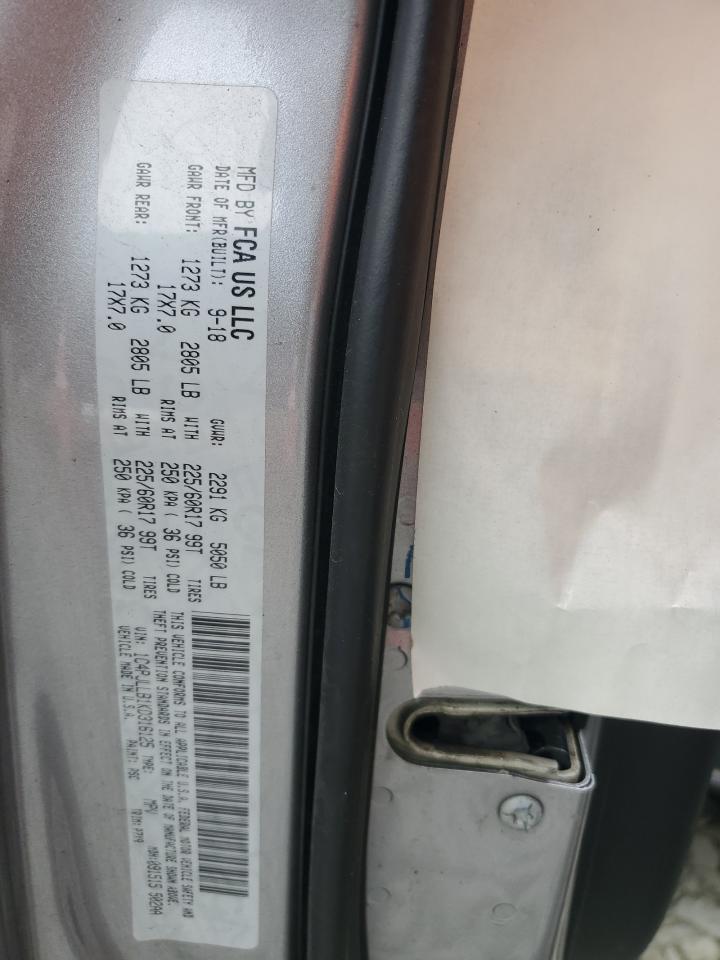 2019 Jeep Cherokee Latitude Plus VIN: 1C4PJLLB1KD316125 Lot: 80902565